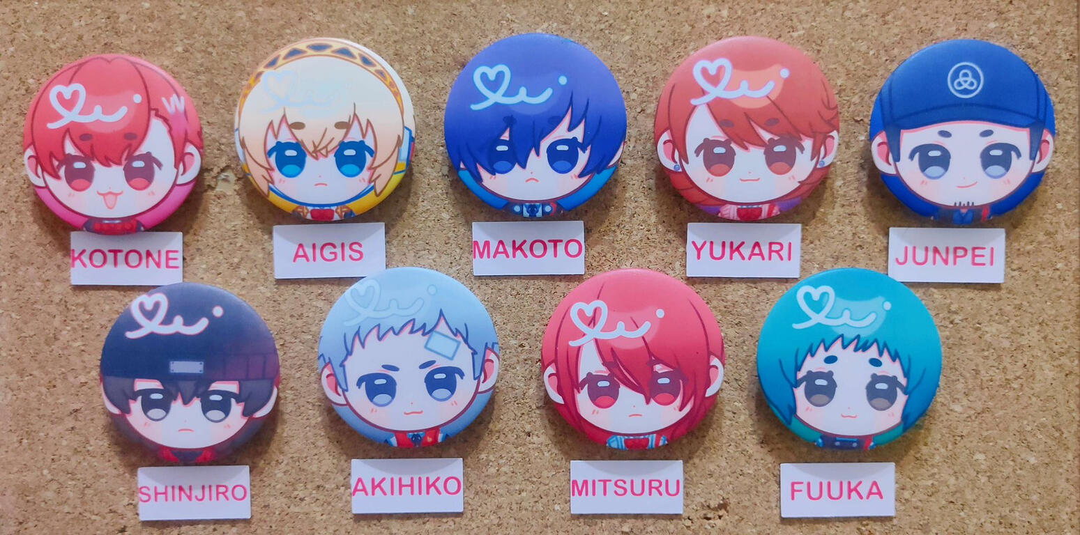 Persona 3 Matte Pins